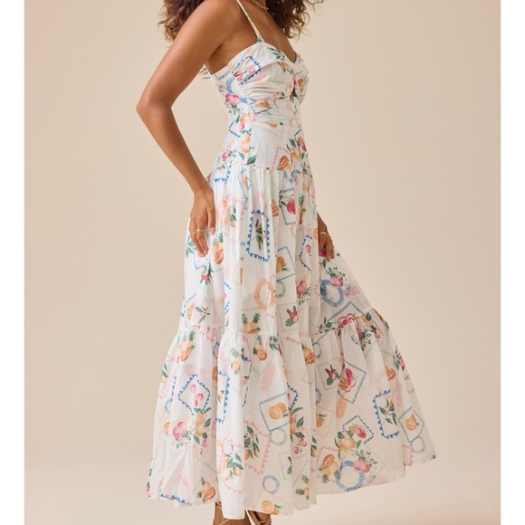 NEW Altar’d State Fruit Print Maxi Dress Size XL NWT - Picture 3 of 9